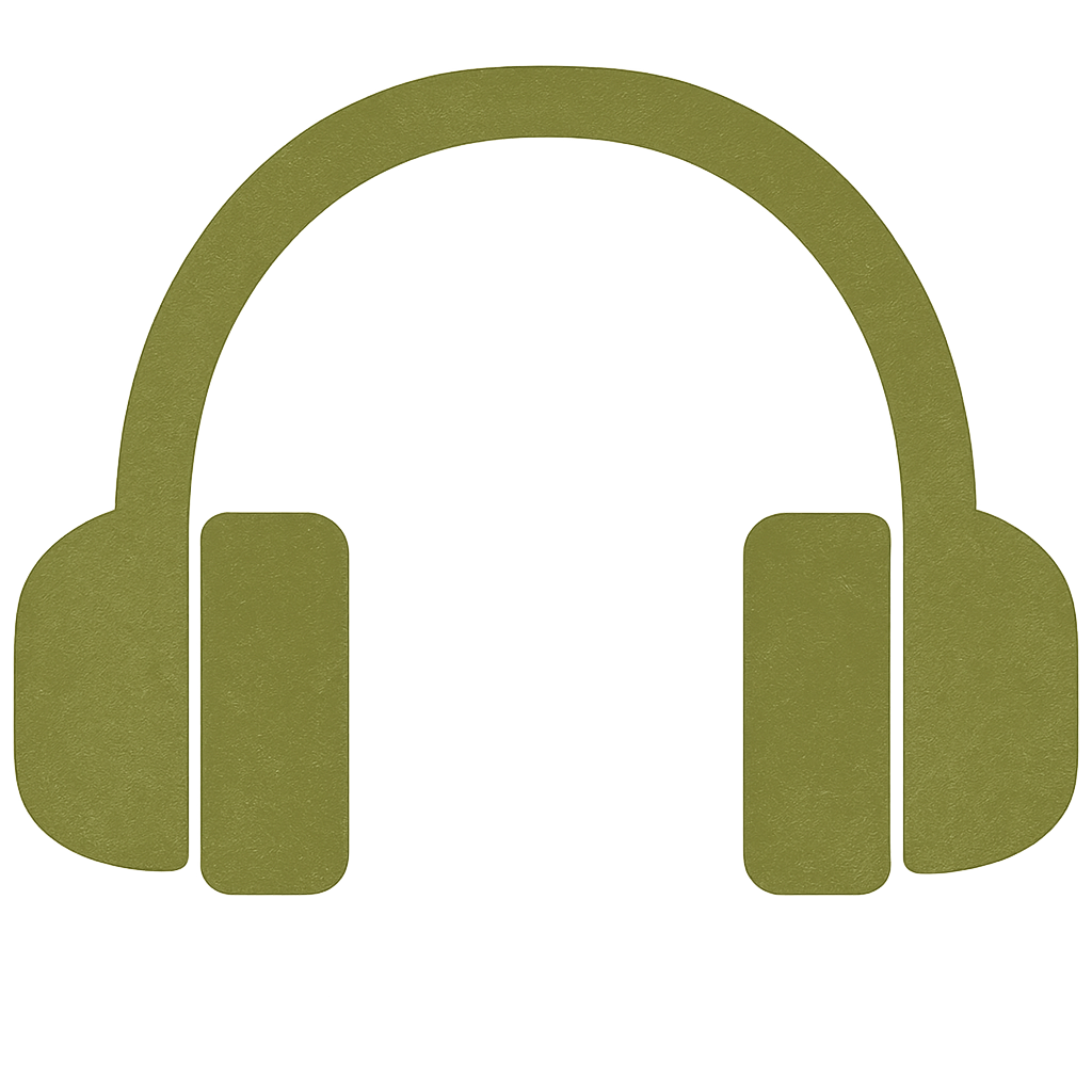 Receba sua canção Ícone de fone de ouvido representando a entrega da música personalizada